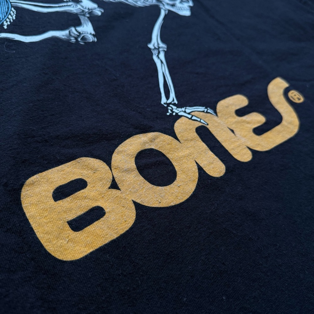 Powell Peralta Faded Black Skate BONES Skeleton T Shirt XL Men Vintage - Picture 8 of 13